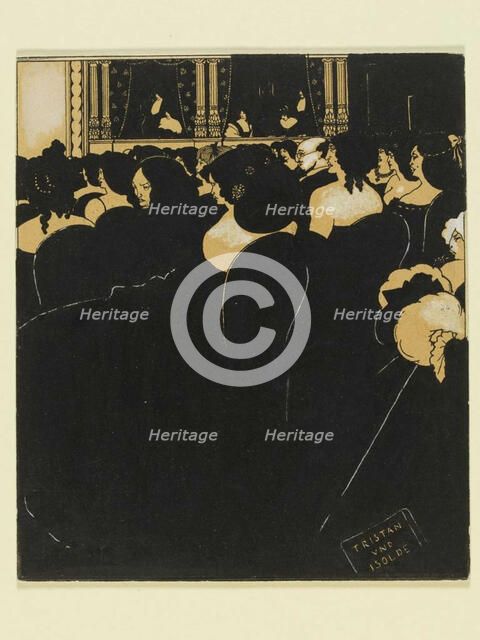 The Wagnerites, 1894. Creator: Beardsley, Aubrey  .