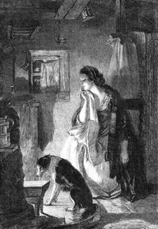 "The Waefu Heart", by T. Duncan, A.R.A., in the gallery of the South Kensington Museum, 1864. Creator: W Thomas