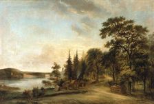 The Waffle-Baker's Shop at Djurgården. Creator: Elias Martin