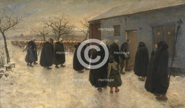 The Wake, 1889-1890. Creator: Theodoor Verstraete.