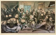 The Wake over the Remains of the Democratic Party, from Puck, n.d. Creator: Joseph Keppler