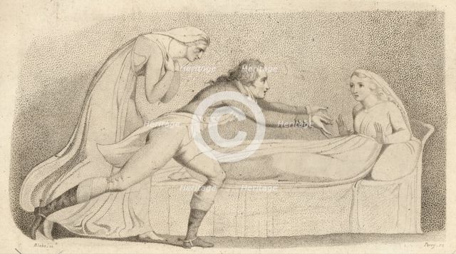 The Waking of Leonora, 1796.  Creator: Perry.