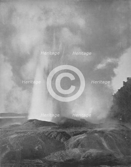 'The Waikite Geyser', 19th century. Artist: Unknown.