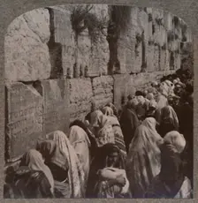 The Wailing Place of the Jews, Jerusalem c1900
