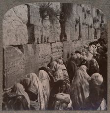 The Wailing Place of the Jews, Jerusalem c1900