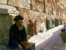 The Wailing Wall, Jerusalem 19th century. Artist: Visily Ivanovithch Navosoff