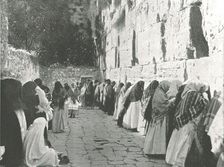 The Wailing Wall, Jerusalem, Palestine, 1895. Creator: W & S Ltd