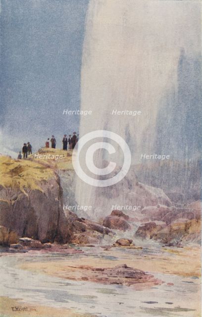 'The Wairoa Geyser, New Zealand', 1923. Creator: Frank Wright.