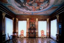 The Walnut Study of the Menshikov Palace in Saint Petersburg 1710s. Artist: Giovanni Maria Fontana