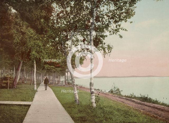 The Walk at We-Que-Ton-Sing, Michigan, c1900. Creator: Unknown.