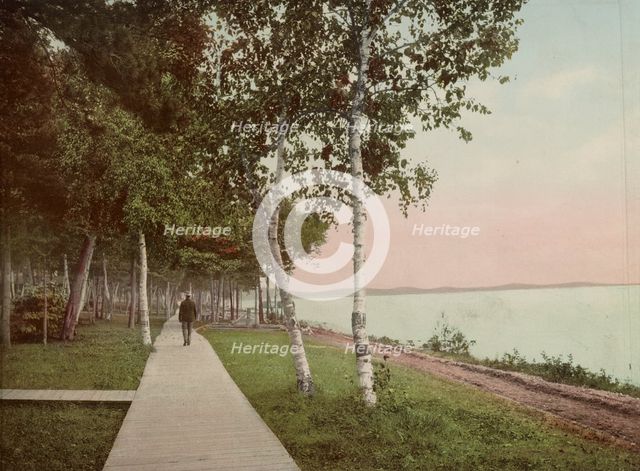 The Walk at We-Que-Ton-Sing, Michigan, c1900. Creator: Unknown.