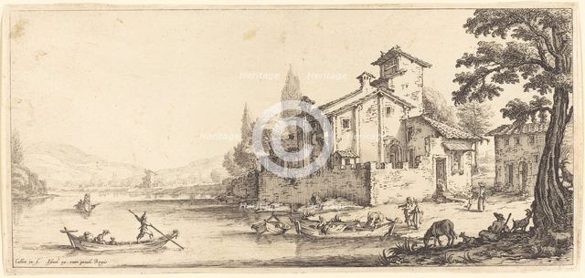 The Walk by the Water, probably c. 1630. Creator: Jacques Callot.
