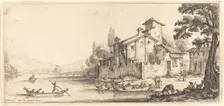 The Walk by the Water, probably c. 1630. Creator: Jacques Callot
