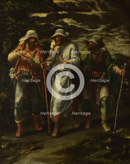 The Walk to Emmaus, c. 1570. Artist: Orsi, Lelio (1511-1587)