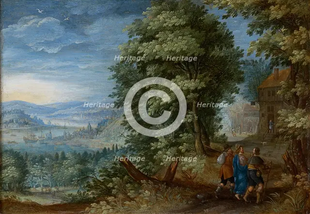The Walk to Emmaus, c1600. Creator: Flemish Master.