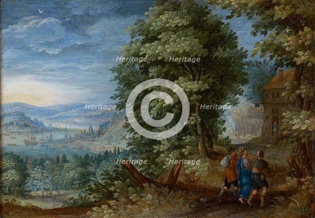 The Walk to Emmaus, c1600. Creator: Flemish Master.