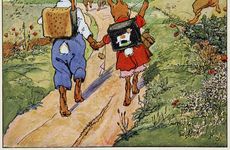 The walk to school, 1924.  Creator: Fritz Kock-Gotha.