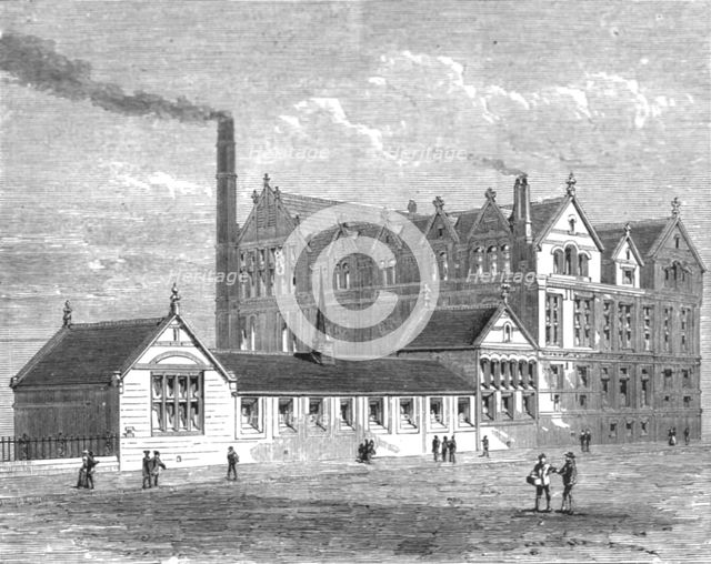 ''The Walker Engineering Laboratories at Liverpool; The View of the Laboratories from Brownlow Hill( Creator: Unknown.