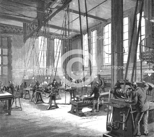''The Walker Engineering Laboratories at Liverpool; The Main Laboratory (Looking North-east)', 1890. Creator: Unknown.