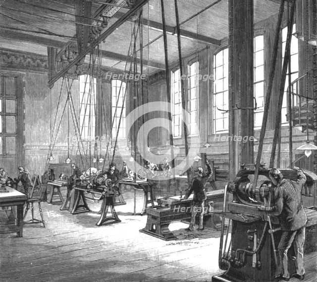 ''The Walker Engineering Laboratories at Liverpool; The Main Laboratory (Looking North-east)', 1890. Creator: Unknown.