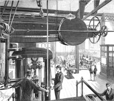 'The Walker Engineering Laboratories at Liverpool; The Main Laboratory, with 100-ton Testing Machin Creator: Unknown