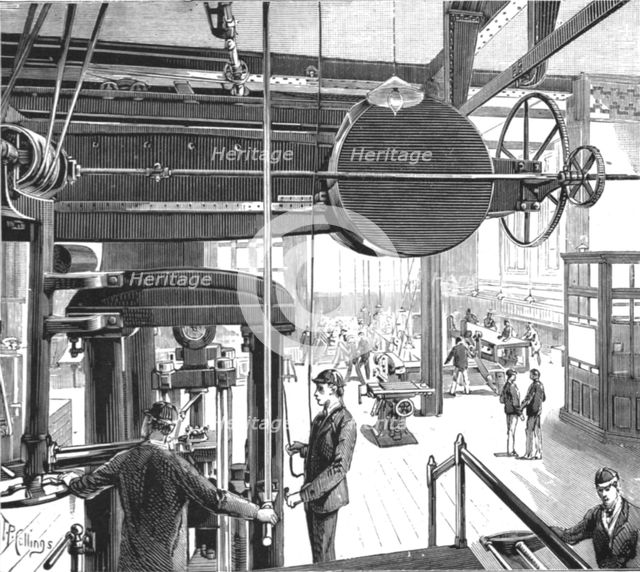 ''The Walker Engineering Laboratories at Liverpool; The Main Laboratory, with 100-ton Testing Machin Creator: Unknown.