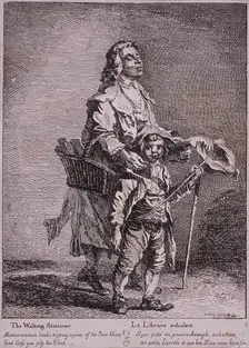 The Walking Stationer Cries of London, 1760. Artist: Paul Sandby