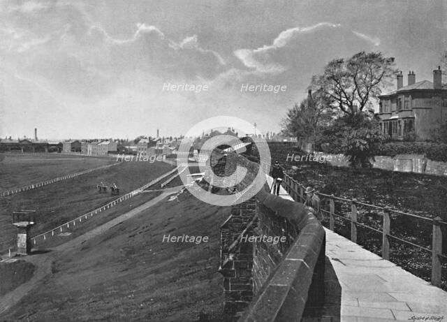 'The Wall and Roodee, Chester', c1896. Artist: Catherall & Pritchard.