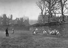 The Wall Game at Eton: St. Andrew's Day - Oppidan v. Colleges c1900, (1903). Artist: Hills and Saunders