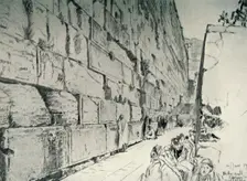 The Wall of the Wailing-Place 1902. Creator: John Fulleylove