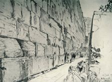 The Wall of the Wailing-Place 1902. Creator: John Fulleylove