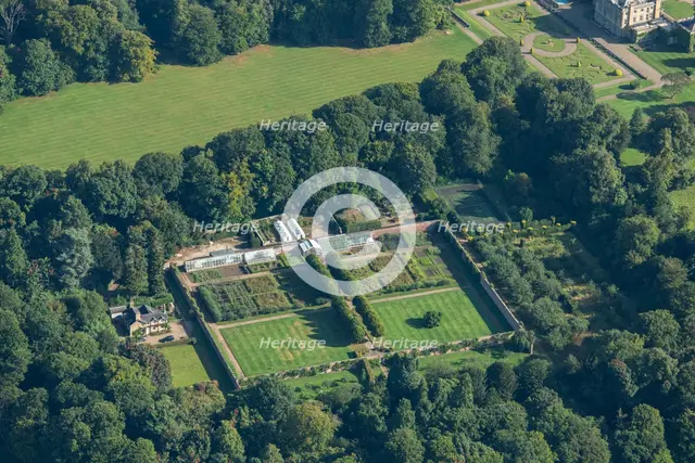 The walled kitchen garden at Dalton Hall, East Riding of Yorkshire, 2024. Creator: Robyn Andrews.