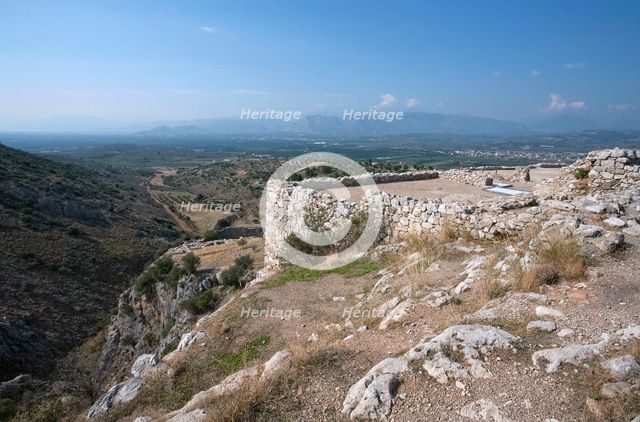 The walls of Mycenae, Greece. Creator: Samuel Magal.