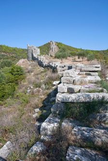 The walls of Messene, Greece. Creator: Samuel Magal