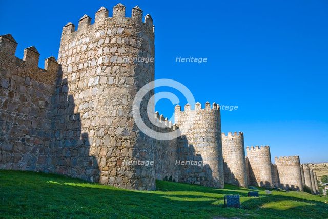 The walls of Avila, Spain, 2007. Creator: Samuel Magal.