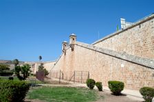 The walls of Acre (Acco), Israel. Creator: Samuel Magal