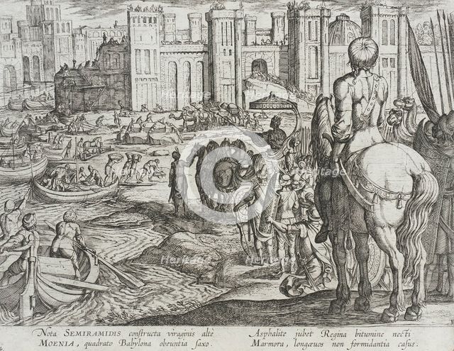 The Walls of Babylon, published 1610. Creator: Antonio Tempesta.