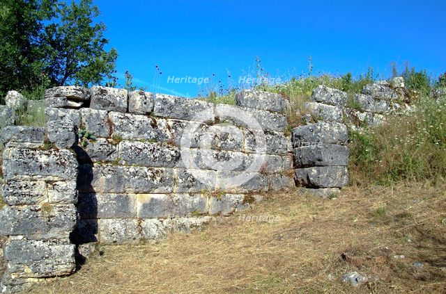 The walls of Dodona, Greece. Creator: Samuel Magal.