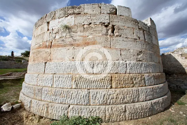 The walls of Eleusis, Greece. Creator: Samuel Magal.