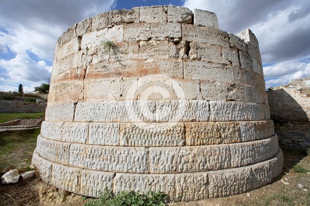 The walls of Eleusis, Greece. Creator: Samuel Magal.