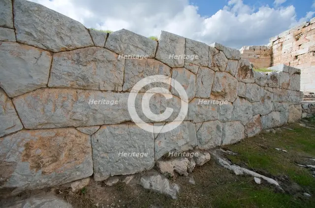 The walls of Eleusis, Greece. Creator: Samuel Magal.