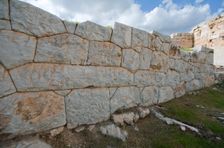 The walls of Eleusis, Greece. Creator: Samuel Magal