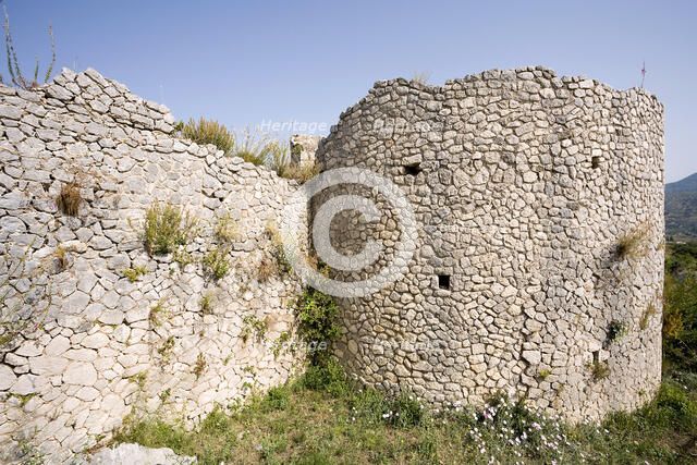 The walls of Terracina, Italy. Artist: Samuel Magal