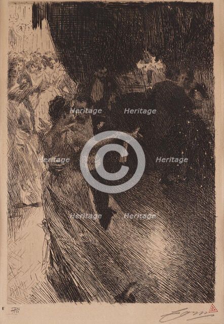 The Waltz, 1891. Creator: Zorn, Anders Leonard (1860-1920).
