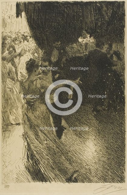 The Waltz, 1891. Creator: Anders Leonard Zorn.