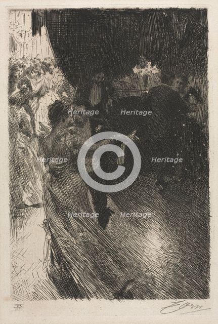 The Waltz, 1891. Creator: Anders Zorn (Swedish, 1860-1920).
