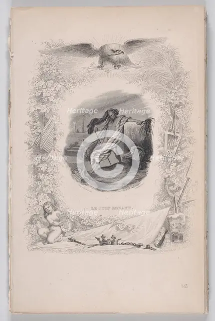 The Wandering Jew, from The Songs of Béranger, 1829. Creators: Melchior Péronard, Joubert.