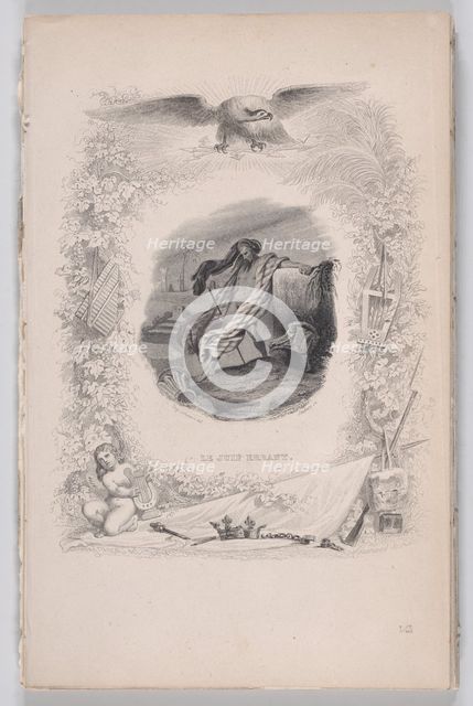 The Wandering Jew, from The Songs of Béranger, 1829. Creators: Melchior Péronard, Joubert.