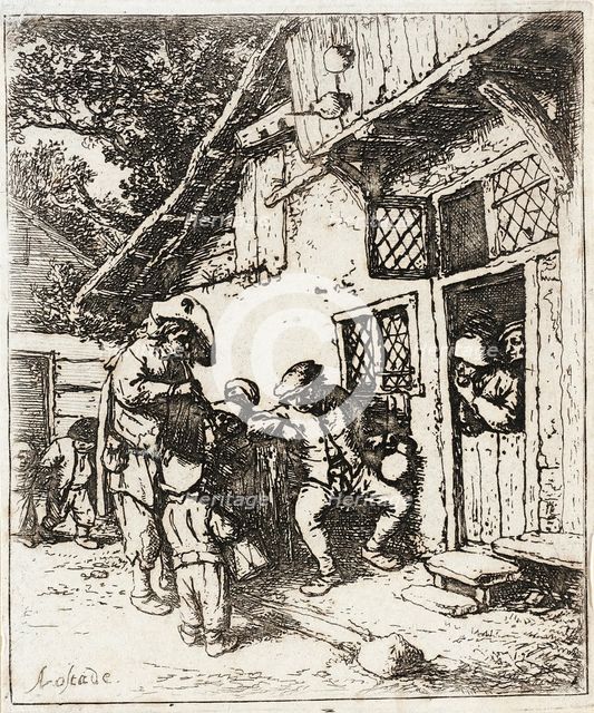The Wandering Musicians, c1642. Creator: Adriaen van Ostade.