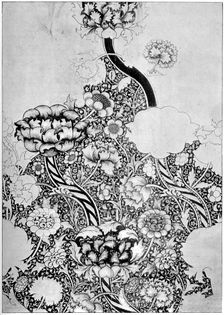 The Wandle pattern printed on cotton, 1884 (1934).Artist: William Morris